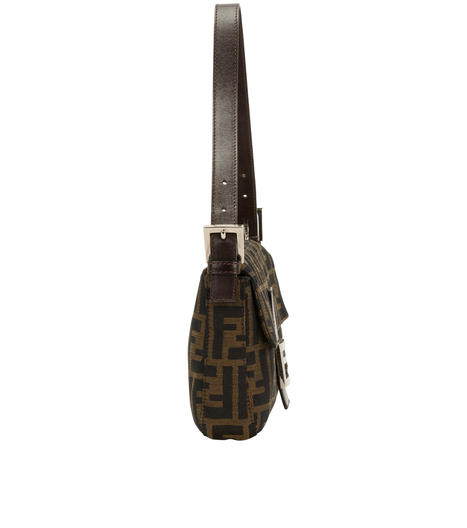 Vintage Zucca Baguette, &pound;890, Handbags, Brown, Canvas, Side view